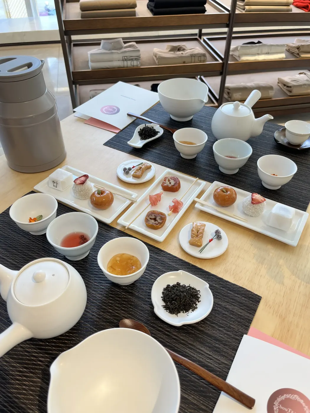 프라이빗 단독차회 한국 다도 티 세팅