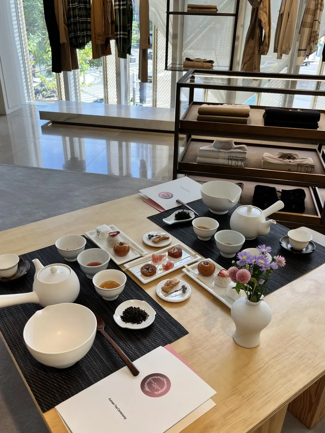 프라이빗 단독차회 한국 다도 티 세팅